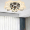 led loftslampe forsænket loftslampe 60cm krystal lysekroner til stuen, kan kun dæmpes med fjernbetjening