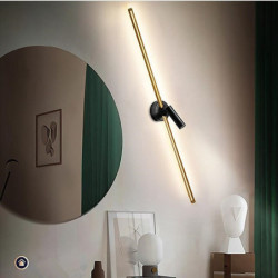 LED loftslampe væglampe med spotlys 60/80/100cm linje design geometriske former indfældningslys aluminium kunstnerisk stil moderne stil stilfuld malede finish