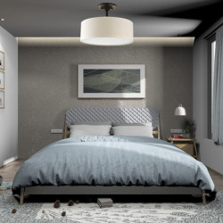 led loftslamper stof rustfrit stål varm hvid moderne stil e26 / e27 loftslampe til badeværelse, børneværelse, soveværelse, stue