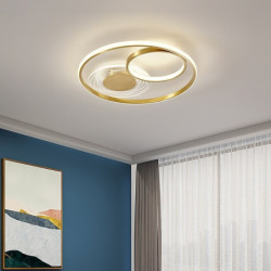 led loftslys dæmpbart cricle design 40cm kobber loftslamper til stue soveværelse