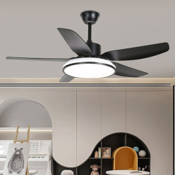 indendørs udendørs Loftlampe med lys 42″ led dæmpbar loftventilator til hjemmet med fjernbetjening downrod mount 3000k-6500k til børneværelse stue soveværelse