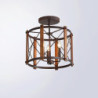 43 cm led vedhæng lamper lantern design indbygning lys metal malet finish land