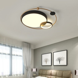 1-lys moderne dæmpbar loftslampe led kreativ varm romantisk cirkel cirkulære lamper belysning 28w
