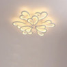 led loftslampe lotus design 70cm loftslampe moderne kunstnerisk metal akryl stil trinløs dæmpning soveværelse malet finish lys kun dæmpbar med fjernbetjening blomster design