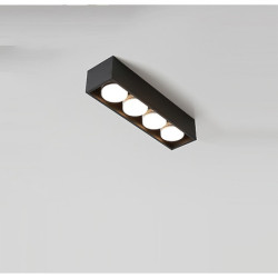 4-Lys 6-Lys 40cm Firkantet linjedesign Loftslamper Metal LED Nordisk stil