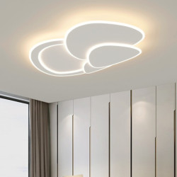 led Loftlampe dæmpbare med fjernbetjening kontra akryl metal malede finish lysekroner moderne stil enkelhed stue spisestue...