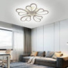 led dæmpbar loftslampe 5-lys 60cm moderne lysekrone nordisk stil akryl loftpanellampe minimalistisk lagdelt design stue spisestue lys