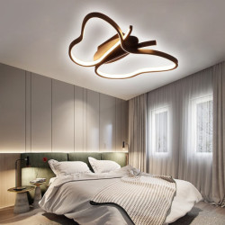 led loftslampe dæmpbar 50cm geometriske former flush mount lys metal stilfuld malet finish moderne moderne