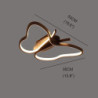 led loftslampe dæmpbar 50cm geometriske former flush mount lys metal stilfuld malet finish moderne moderne