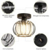 unikt design loftslamper led entre lys gang lys aluminium krystal vintage stil stilfuld sort moderne nordisk stil