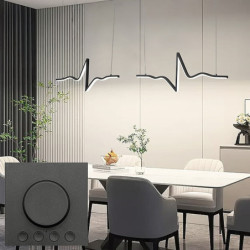 led pendel linje design sort hvid metal kunstnerisk stil moderne stil kontor