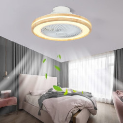 led Loftlampe med lys, der kan dæmpes med fjernbetjening kontral 20″ flush mount loftslampe akryl lampeskærm lysekrone...