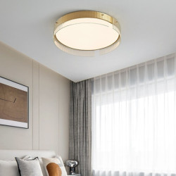 flush mount led rund loftslampe 30/40cm sort guld ultra tynd 3 farver loftslampe til soveværelse badeværelse stue køkken