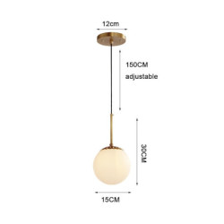 led pendel 1/3/6/9/12-lys glas sputnik lysekrone lys moderne guld lysekroner pendel armatur vintage globus ball loft flush mount