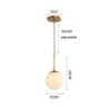 led pendel 1/3/6/9/12-lys glas sputnik lysekrone lys moderne guld lysekroner pendel armatur vintage globus ball loft flush mount