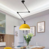 led pendel, macaron stang rocker arm lysekrone 30cm 3000k e27 1-lys moderne langarm spotlight ophængslys bar loft restaurant (pære inkluderet)