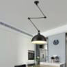 led pendel, macaron stang rocker arm lysekrone 30cm 3000k e27 1-lys moderne langarm spotlight ophængslys bar loft restaurant (pære inkluderet)