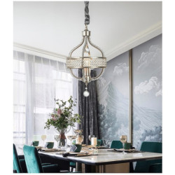 moderne klar krystal lysekrone justerbar 1/6/8 lys krystal glas flush mount hængende loft pendel lampe klassisk stearinlys stil lysarmatur e12/e14 til soveværelse stue gang indgang