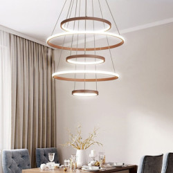 5-Lys 60cm Pendant Lantern Desgin Vedhæng Lys Metal Akryl Malede finish Moderne