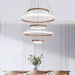 5-Lys 60cm Pendant Lantern Desgin Vedhæng Lys Metal Akryl Malede finish Moderne